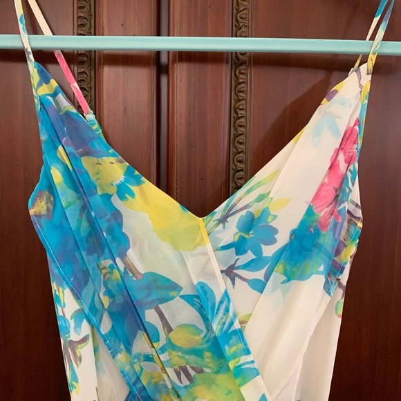 Yumi Kim Cleo floral silk Maxi slip dress vacation XS - Picture 5 of 8